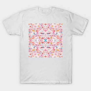 Sweet Candy Abstraction / Papercut Shapes Symmetry T-Shirt